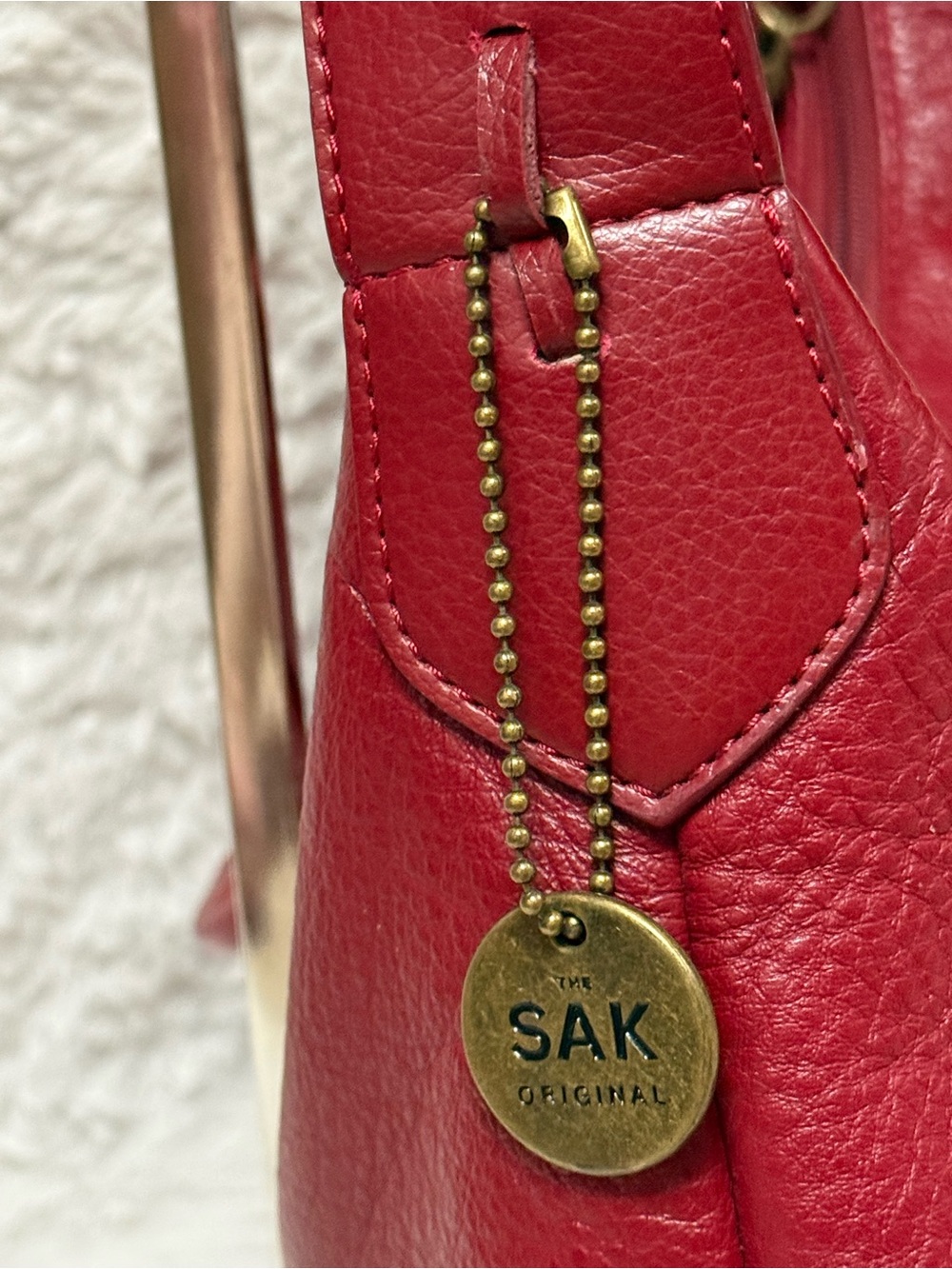 The Sak Red Vintage Leather Hobo Bag - Picture 7 of 15